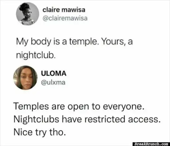 My body is temple