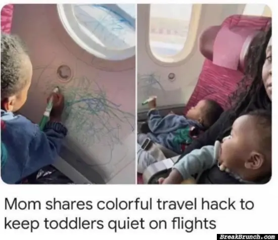 Travel hack to keep kids happy