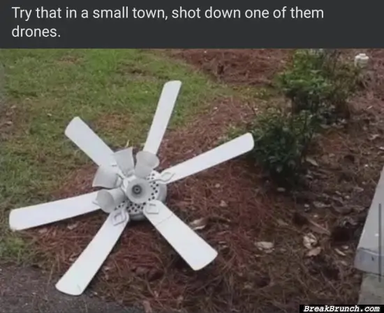 Shot down a drone