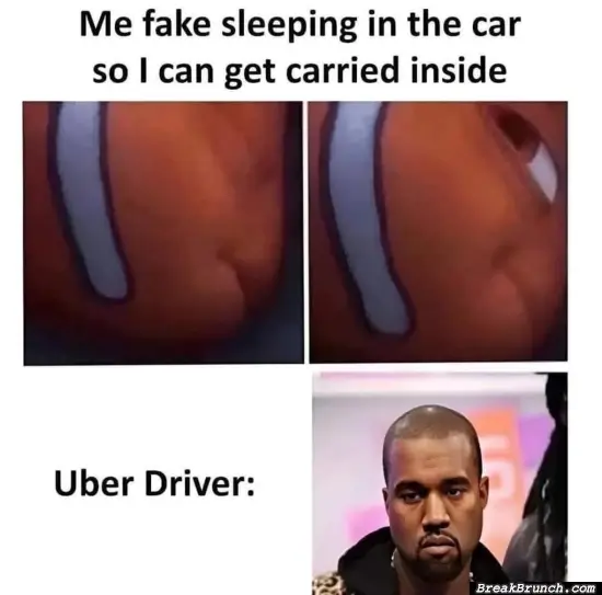 Carry me to bed Uber driver