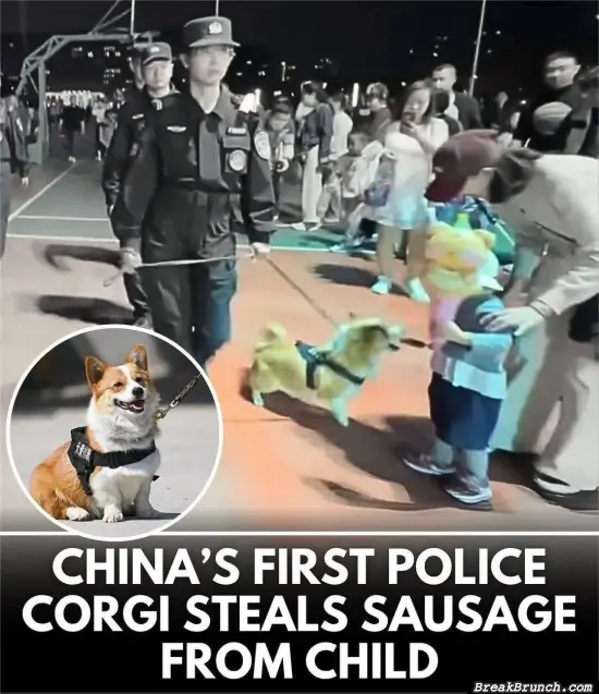 China’s first police Corgi