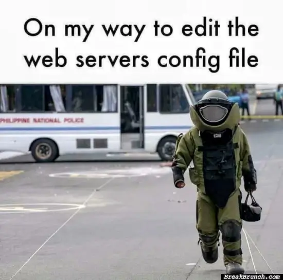 On my way to edit server config file