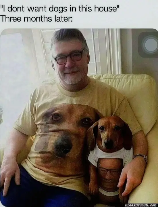 My dad and the dog