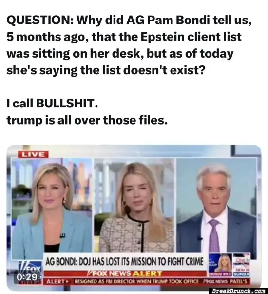 Epstein client list is gone now