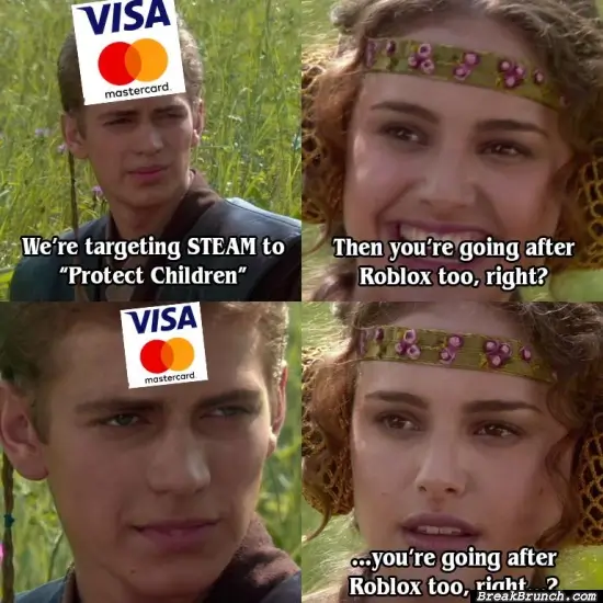 Visa is targeting Steam to protect children