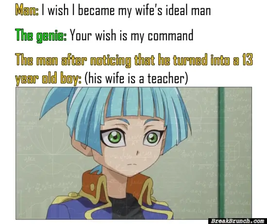 When your wife is a teacher