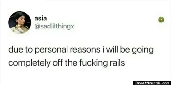 Due to personal reasons