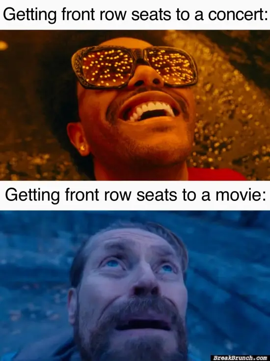 Getting front row seats
