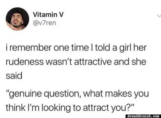 She has a very valid point