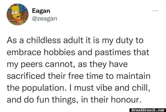 As a childless adult