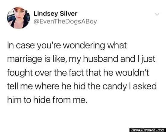What marriage is actually like