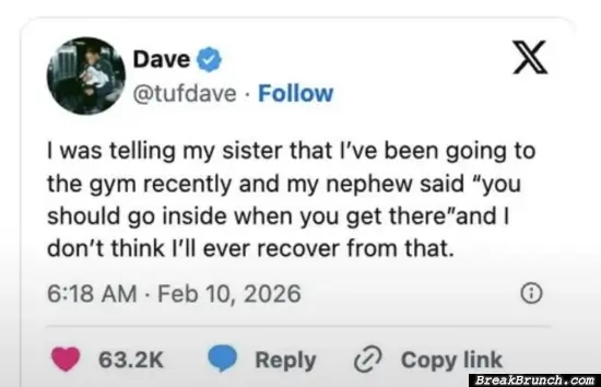 You should go inside