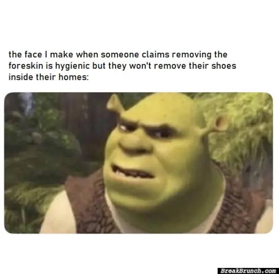 Please remove your shoes in the house