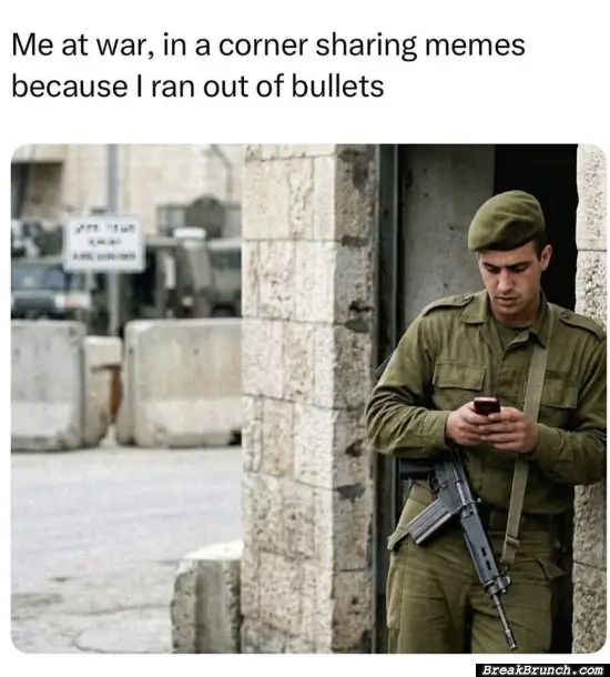 Sharing meme but bullets