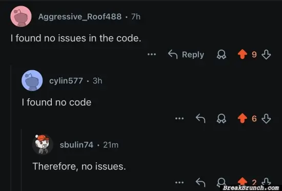 No code no issue