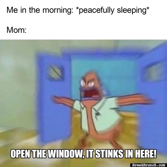 Mom in the morning