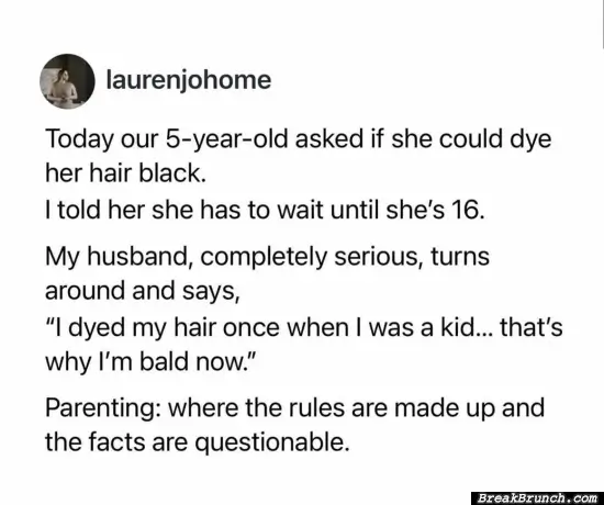 Parenting is all about made up rules and questionable facts