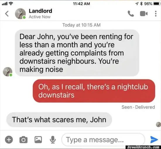 What is John doing upstair