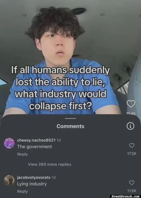 The government would fall right away