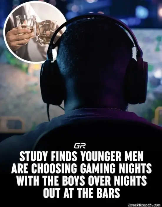 Young men are drinking less and gaming more