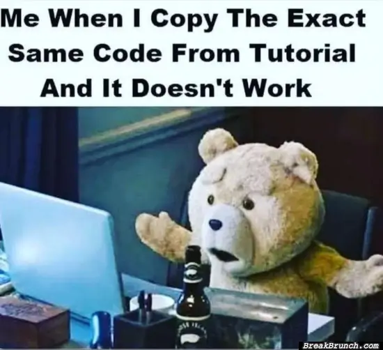 When copy and paste code doesn’t work