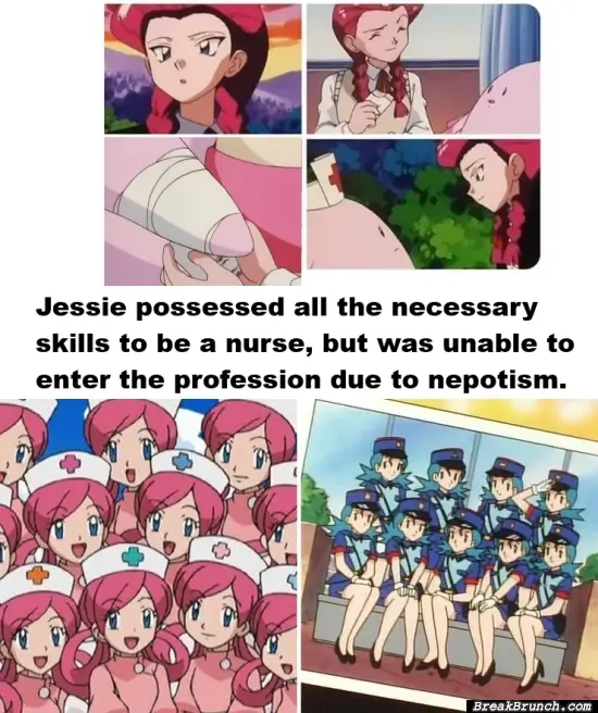 Why Jessie can’t be a nurse in Pokemon
