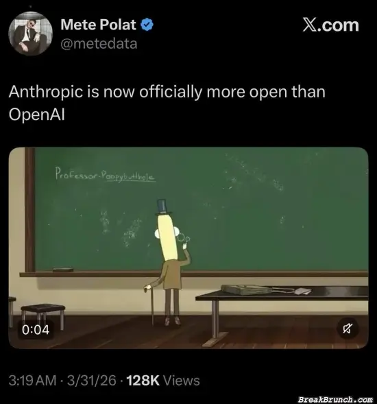 Cluade is more open than OpanAI