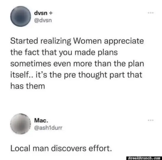 it is the thought that matters