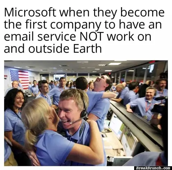 Microsoft is the only company with service not working inside and outside of Earth
