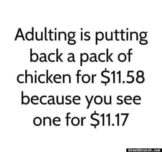 This is the most adult thing to do