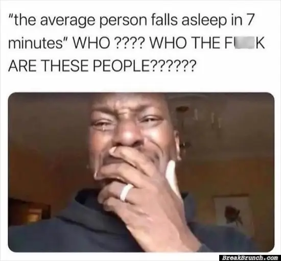 Who is able to fall asleep in 7 minutes