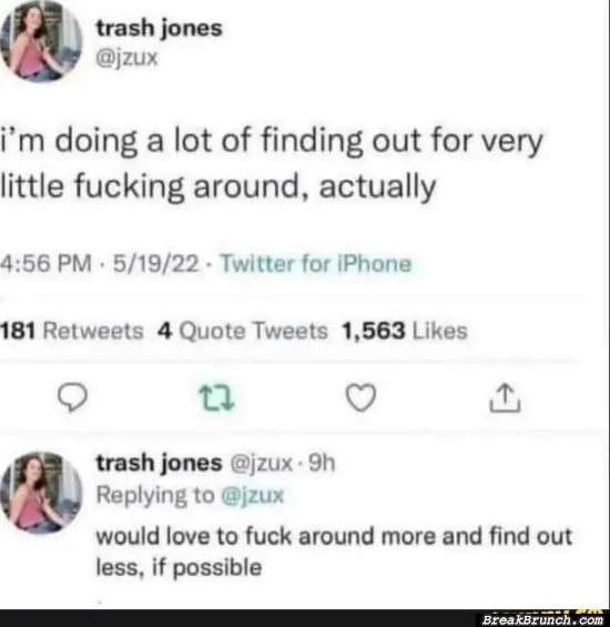 I want to find out less