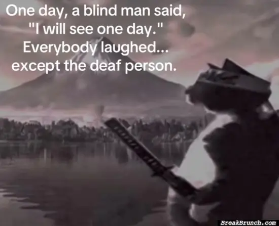 Some blind men once said