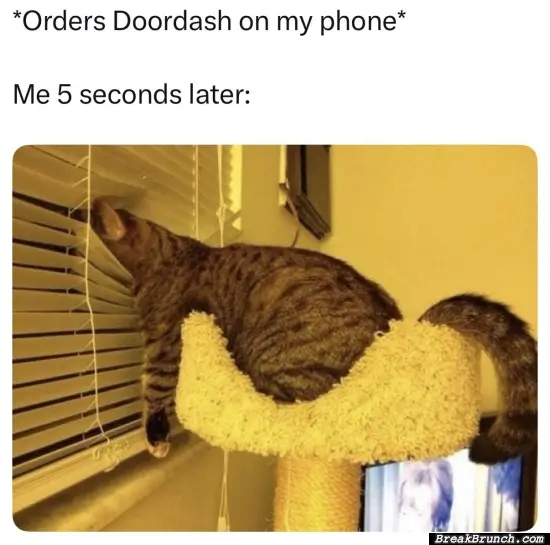 When I order food online