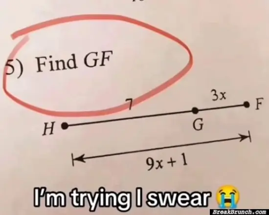 I am trying to find gf