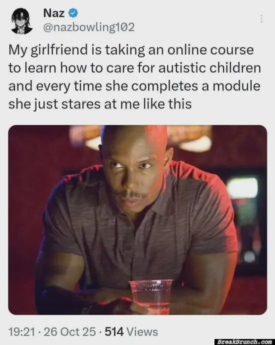 Why she look at me like that