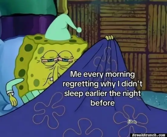 Why I didn’t got o sleep early