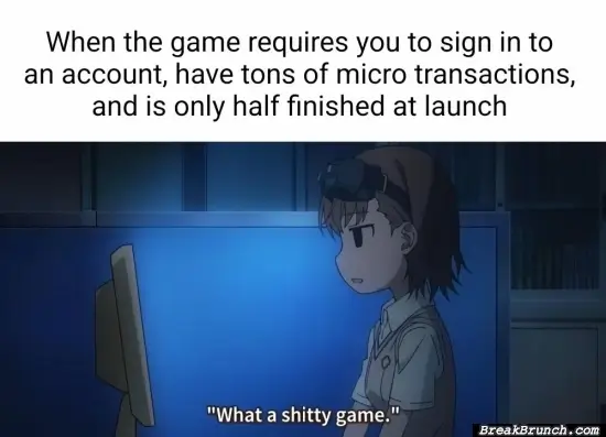 I just want to play the game