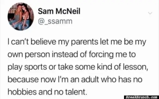 Thanks mom and dad